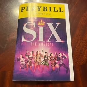 Six the Musical on Broadway Playbill Lena Horne Theater February 2024.